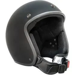 Bores Gensler Bogo III Black Edition Jethelm 2XL - Motorradhelm aus handgefertigtem Fiberglas mit Geräuschdämmungspads und herausnehmbaren Wangenpolstern für optimalen Komfort und Sicherheit.