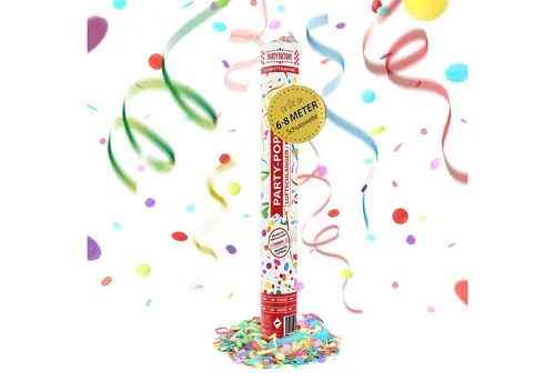 Party Factory Konfetti Party Popper 40cm Luftschlangen Konfetti bunt