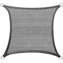 EUGAD Sonnensegel, Sonnenschutz 200g/m2 HDPE Wetterschutz Grau 300 cm x 500 cm - Sonnenschutz aus 100% HDPE, ideal für Terrasse oder Garten, schützt effektiv vor UV-Strahlen und bietet gleichzeitig Sichtschutz.