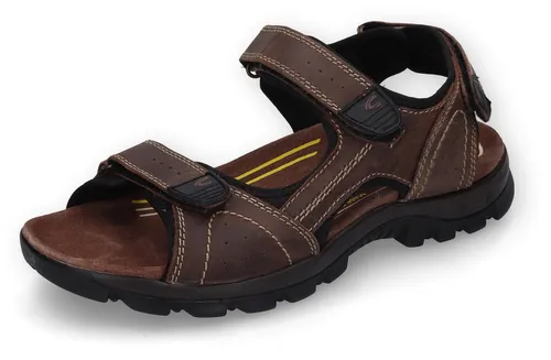 camel active Herren Klassische Sandalen - Wanderschuhe mit Klettverschluss, aus hochwertigem Leder, ideal für Freizeit und Strand, bequem und robust für jeden Schritt.