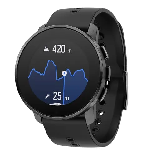 Suunto 9 Peak All Black Titanium - Premium GPS Multisportuhr - Uhren: Robuste GPS Multisportuhr mit langer Akkulaufzeit und innovativen Funktionen für Sportler und Abenteuerlustige.