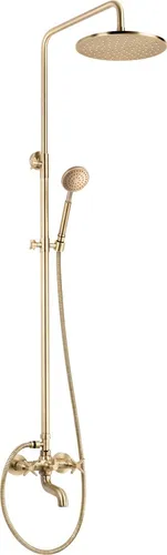 Shower Head with Bathtub Faucet - Hochwertige Armatur - Elegante Armatur aus Messing mit höhenverstellbarer Kopfbrause für individuellen Duschkomfort. Anti-Kalk-Funktion sorgt für einfache Pflege und Langlebigkeit.