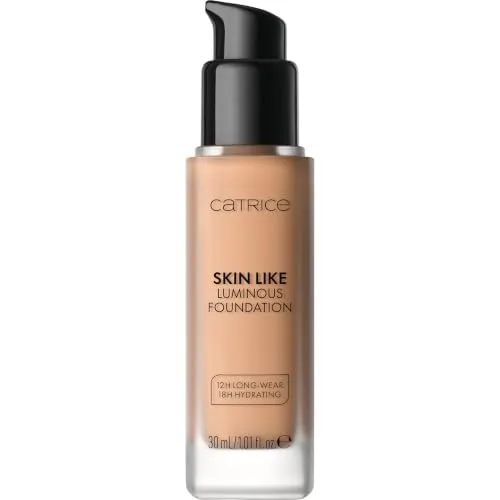 Catrice Skin Like Luminous Foundation, Nude, Nr. 033N, langanhaltend (30ml)