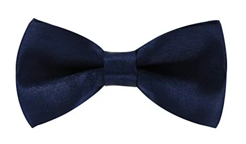 axy Kinderfliege, Jungen Fliege, bereits gebunden, Konfirmation verstellbar KFLI1 (Dunkelblau)