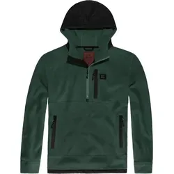 Vintage Industries Vinson Hollow Fibre Fleece Hoodie in Grün, Größe XL für Männer - Hochwertiger Hoodie aus leichtem Hohlfaser-Fleece, ideal für kühlere Tage. Mit verstellbarem Saum und praktischen Reißverschlusstaschen für zusätzlichen Komfort.