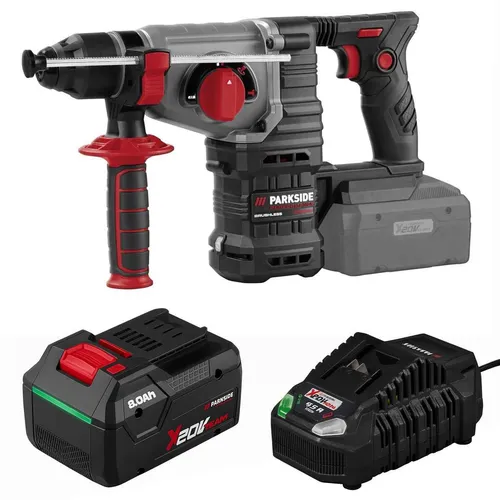 PARKSIDE PERFORMANCE Akku Kombihammer 20V PPAKH 20-Li 8.0 Ah Akku PAPP, Ladegerät C3