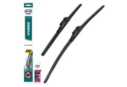HEYNER® Scheibenwischer Set für SEAT LEON ST (09.2012 - 08.2020) - Scheibenwischer Set mit NANO-Graphit-Technologie für hohe Wischleistung und Langlebigkeit. Ideal für Winterbedingungen mit wasserdichter Kunststoffabdeckung.