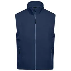 Herren Softshell Weste JN1022 - Navy Blau, Größe M - Funktionsjacke aus wind- und wasserdichtem 3-Lagen-Material, atmungsaktiv und mit sportlichem Stretchstoff für optimalen Komfort. Ideal für aktive Männer!