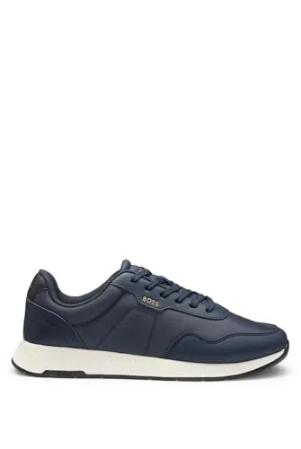 BOSS Titanium Runn nypuN Herren-Sneaker - Stylische Sneakers mit edlen Veloursleder-Details und charakteristischen Branding-Elementen für einen modernen Look und hohen Tragekomfort.