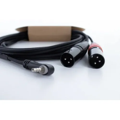 Cordial EY 3 WRMM XLR Y-Adapter [1x Klinkenstecker 3.5 mm - 2x XLR-Stecker 3 ...
