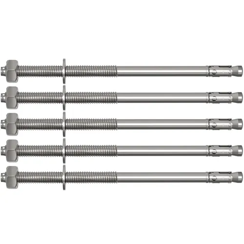 5x M10x210mm Schwerlastanker Verzinkt Keilanker Schwerlastdübel Bolzenanker Blit