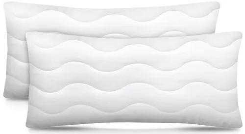 Gentle North Hochwertige Kopfkissen 40x80 cm - 2er Set für Allergiker - Kissen in Hotelqualität, höhenverstellbare Füllung für individuellen Schlafkomfort, hypoallergen und Ökotex 100 zertifiziert, waschbar bei 60°C.