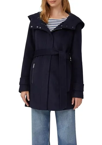 s.Oliver Wollmix-Mantel im Slim Fit mit Gürtel