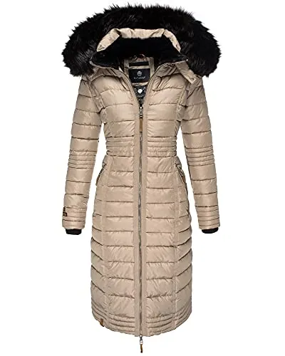 Produktbild Navahoo Damen Winter Steppmantel UMAY mit Kunstpelz