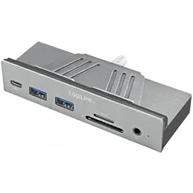 LOGILINK UA0347 - 7-in-1 USB-C Dockingstation, HDMI bis 4K2K, ideal für Macbook, Laptop und Smartphone