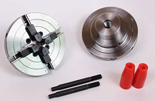 myMAW Spannfutter Backenfutter M 18 oder M 33 für Drechselbank selbstzentrierend, Gewinde:M 33, Stahl, 125 mm, 2400 g, 2 Bedienwerkzeuge, Automatik, TOOL_CHUCK