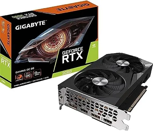 Gigabyte GeForce RTX 3060 OC 8 GB GDDR6 - Grafikkarten mit NVIDIA GeForce RTX 3060, 8 GB GDDR6, ideal für Gaming und kreative Anwendungen. Maximale Auflösung 7680 x 4320 Pixel für atemberaubende Grafiken.