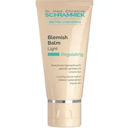 Dr. med. Christine SCHRAMMEK Regulating Blemish Balm Light 40 ml - Getönte Tagescreme für gereizte und unreine Haut. Deckt Rötungen ab und wirkt entzündungshemmend dank Zink und Süßholzextrakt. Beruhigt die Haut und mattiert für ein zartes Hautgefühl.