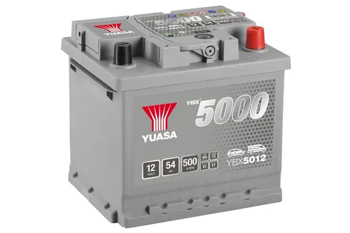 Yuasa 54Ah Autobatterie YBX5012 SMF 12V - Batterien mit außergewöhnlicher Korrosionsbeständigkeit und langanhaltender Startkraft, ideal für zuverlässige Fahrzeugstarts bei extremen Temperaturen.