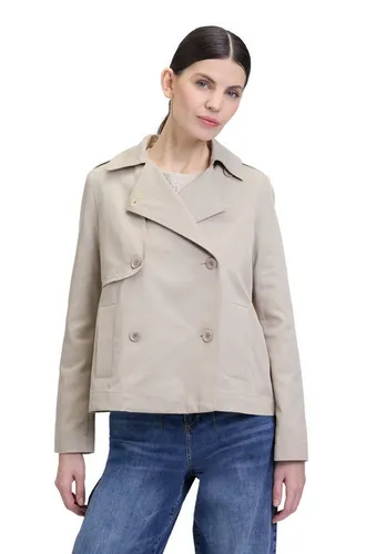 Cartoon Damen Kurztrench mit Taschen Taupe, 42 - Blazer für Damen mit lässiger Passform und praktischen Taschen, perfekt für stilvolle Outfits bei jedem Wetter.