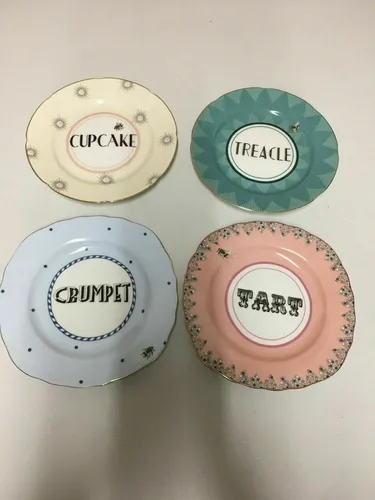 Yvonne Ellen Kuchen kleine Teller 4er Set ca.17cm UR