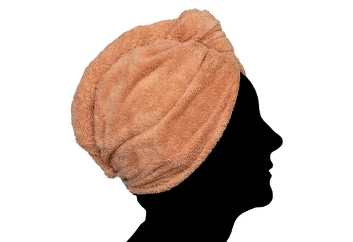 cosey Turban-Handtuch Mikrofaser Turban-Handtuch - Flauschiges Fleece Kopf-Handtuch, (1-St), 400 g/m²