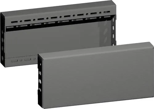 Rittal VX Sockel-Blenden H:100mm - Sonstige Elektroinstallationsartikel, robuste Stahlblech-Konstruktion für langlebige Nutzung, ideal für Gehäuse mit einer Bautiefe von 400 mm.