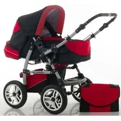 Kombi-Kinderwagen Flash 2 in 1 in rot von dein_babyladen