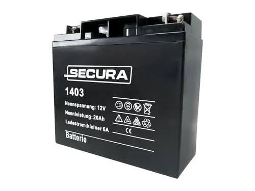SECURA Gel Batterie 12Volt 20AH für Rasentraktoren von Secura
