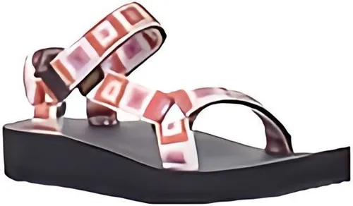 Teva W Midform Universal Canvas 1090969-RQR - Größe 38 - Komfortable Reisesandalen mit Klettverschluss für entspannte Sommertage. Die griffige Gummisohle sorgt für Halt in der Stadt und beim Spazieren. Vegan und aus umweltfreundlichem Lyocell gefertigt.