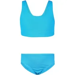 Aquarti Bustier-Bikini Aquarti Mädchen Sport Bikini Racerback Bustier & Bikinislip blau 158