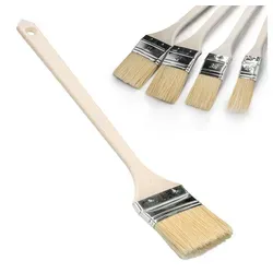 Prima-Online Heizkörperpinsel Heizkörperpinsel, Ecken Pinsel, Langer Holz-Griff, (10 St., Heizkörperpinsel 63mm) 6.3 cm