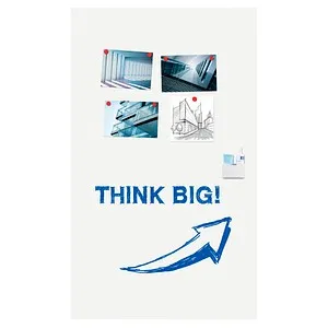 Legamaster Whiteboard WALL-UP 119,5 x 200 cm - Memotafel aus emailliertem Stahl, magnethaftend und leicht zu reinigen – ideal für kreative Ideen und To-Do-Listen in Unternehmen und Schulen.