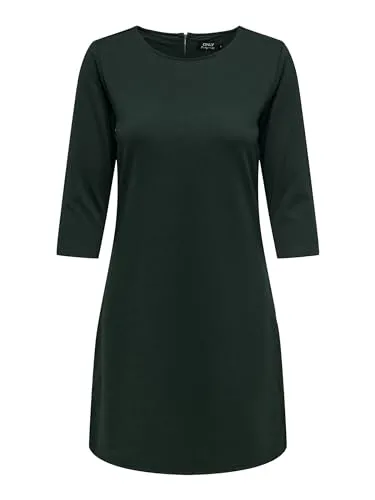 ONLBRILLIANT 3/4 Dress JRS NOOS - Freizeitkleid für Damen in Midi-Länge, normal geschnitten aus hochwertigem Polyester für perfekten Tragekomfort.