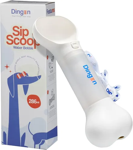 Dingen Hundewasserflasche Tragbare Wasserflasche für Hunde 286 ml