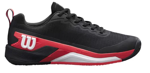 Wilson RUSH PRO 4.5 Clay Herren Tennisschuhe - Tennisschuhe für Herren in rot und schwarz, ideal für den Wettkampf mit exzellenter Stabilität und Traktion auf dem Platz.