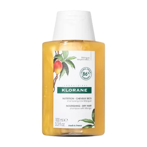 Klorane Mango Butter Shampoo 100ml - Feuchtigkeitsspendendes Shampoo mit Mango-Butter, ideal für trockene Haare, 100ml für intensive Pflege.