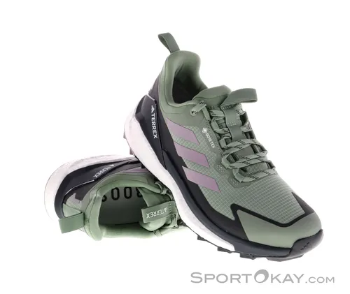 adidas Terrex Free Hiker 2 Low GTX Damen Traillaufschuhe Gore-Tex-Grün-7,5