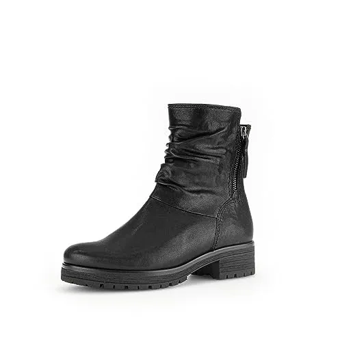 Gabor Damen Stiefeletten | Frauen Boots | Wechselfußbett | Moderate Mehrweite (G) | Warmfutter | schwarz (Webl.) | 42 EU - 8 UK