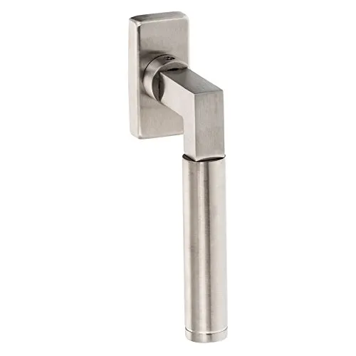 Hochwertiger Fenstergriff eckig | V2A Edelstahl matt | Metallische Unterkonstruktion | Dreh-Kipp Funktion | Bauhaus