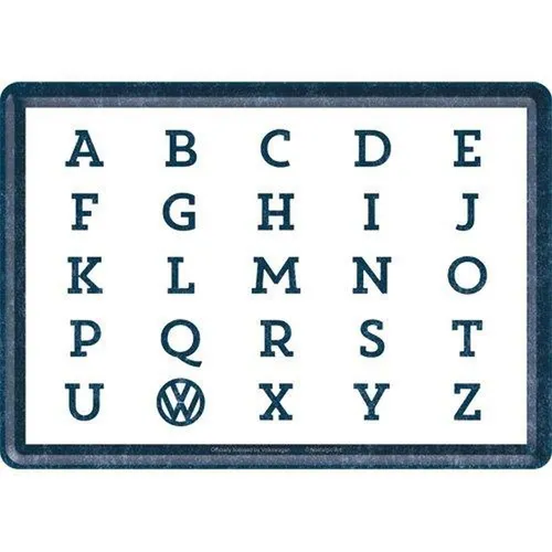 Nostalgic-Art - Garagen Blechschild Metallschild 10x14 cm - Volkswagen