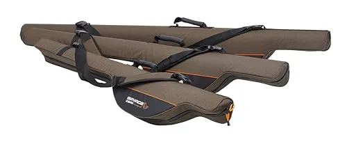 SAVAGE GEAR Twin Rodbag 2 Rods 120cm - Rutenfutterale mit gepolsterter Trennwand für optimalen Schutz der Ruten, ideal für Angler, die schnell und effizient zum Wasser gelangen möchten.