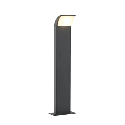 Lucande LED Außenleuchte Tinna - Moderne 1-flammige Wegeleuchte in Schwarz - Lampen für Außenbereiche: Energiesparende LED Leuchte mit IP65 Schutz, ideal für Garten, Terrasse und Einfahrt. Hochwertige Leuchtmittel inklusive für sofortige Nutzung.