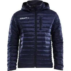 Craft Herren Steppjacke Isolate Jacket 1905983 Navy/Black XL - Funktionsjacke mit abnehmbarer Kapuze, wind- und wasserabweisend, ideal für aktive Männer, die Komfort und Stil schätzen.