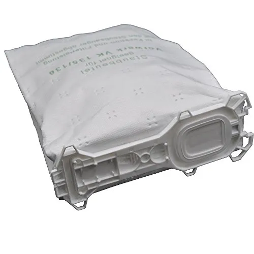 FSProdukte 12 Premium Staubsaugerbeutel kompatibel mit Vorwerk Kobold VK 135 136 135SC VK135 VK136 FP135 FP136 FP135 SC
