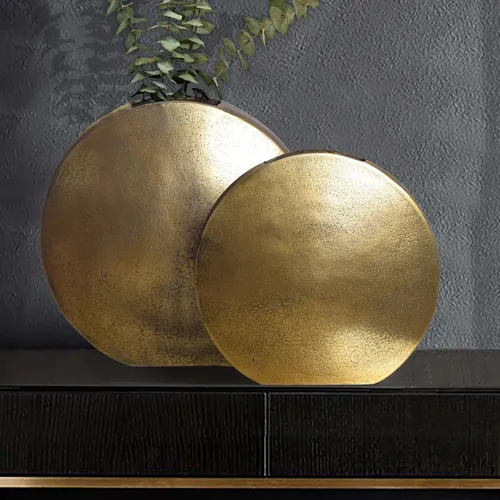 FINEBUY Tischvase FB65101 (2er Set) in gold von FineBuy