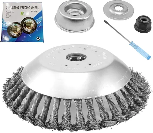 Viabrico Wildkrautbürste für Motorsensen Bohrung 25,4 mm