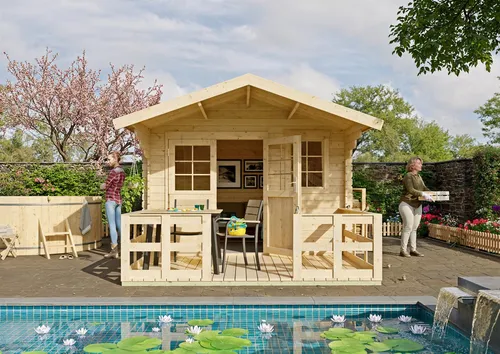 KONIFERA Gartenhaus Kallenberg 2 mit Terrasse