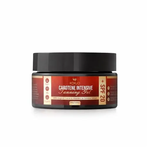 Carotene Bräunungsgel, Bräunungsöl, Gold Shimmer Intensives Bräunungsgel, Browning & Bronzing Tan Accelerator, 100 ml