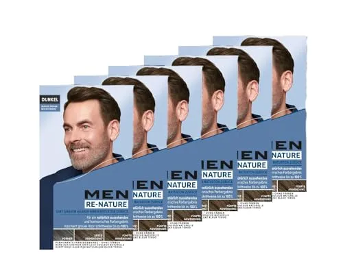 Men Perfect Re-Nature Männer Dunkelbraun bis Schwarz - Haarfarben – Re-Pigmentierungs-Creme für Männer, stellt die natürliche Haarfarbe wieder her und kaschiert graue Haare sanft ohne Färben.